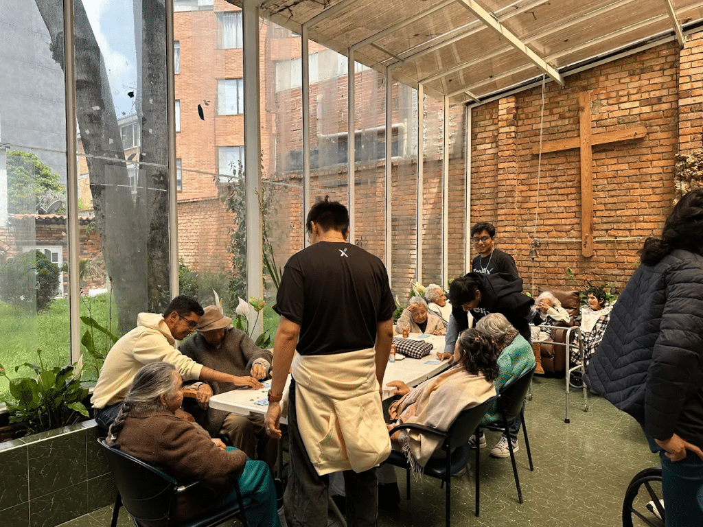 We donated hygiene products, spent meaningful time with the residents, & even enjoyed bingo together.